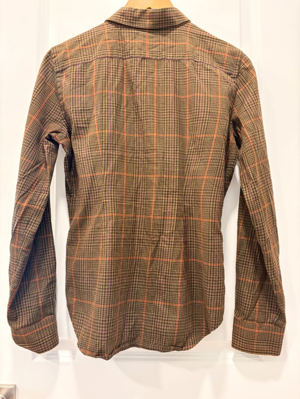 Lauren Ralph Lauren Plaid Classic Cotton Brown Button Down - Picture 7 of 9